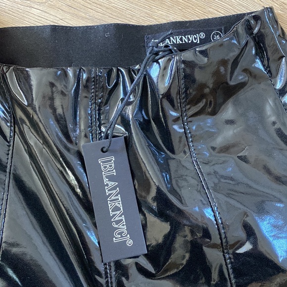 NWT Blank NYC black split leg patent legging size 26 - Picture 8 of 8